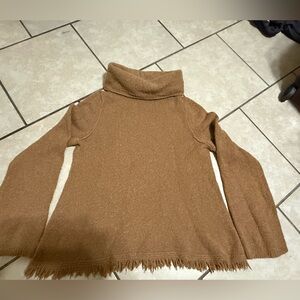 Anthropologie Tan Turtleneck Sweater